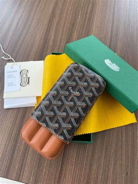 maison goyard phone case|maison Goyard cigar case.